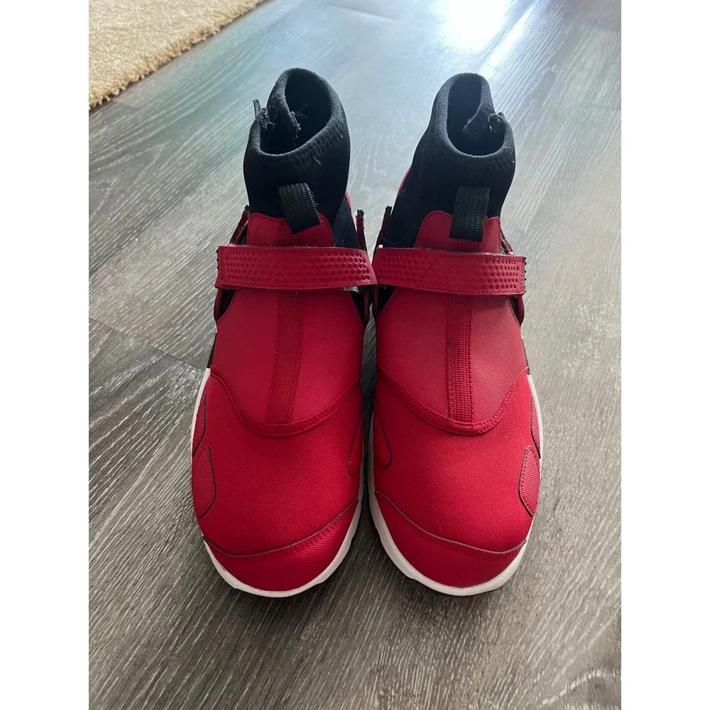 Air Jordan Trunner LX High Sneakers Mens 10 Red Black Zip BV1272-600